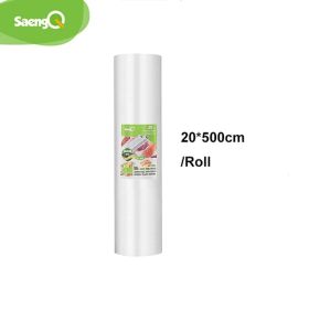 saengQ vacuum bags for food Vacuum Sealer Food Fresh Long Keeping 12+15+20+25+30cm*500cm Rolls/Lot bags for vacuum packer