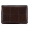 Claridge 32" Backless Indoor Bar Stool, Rustic Brown with Striped Linen Fabric, Includes 1 Stool