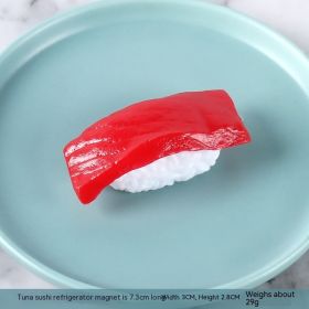 PVC Food Refrigerator Magnetic Paste Japanese Sushi Salmon (Option: Tuna Sushi)