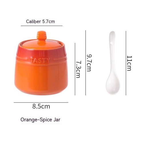Colorful Ceramic Seasoning Jar Creative Gradient Kitchen Home