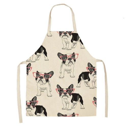 Cartoon Puppy Sleeveless Apron Home Daily Use