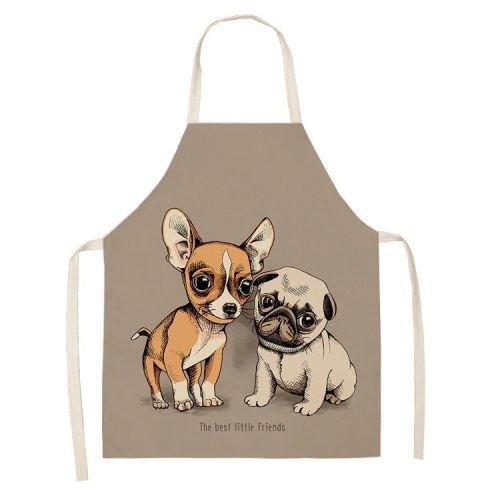 Cartoon Puppy Sleeveless Apron Home Daily Use