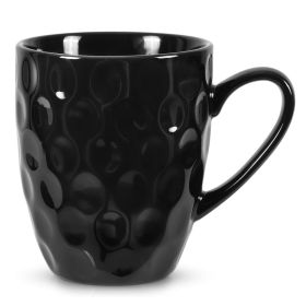 Home Fashion Simple Ceramic Drinking Mug (Color: BLACK)